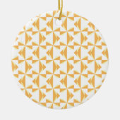 Pumpkin Pinwheels Keramisch Ornament (Voorkant)