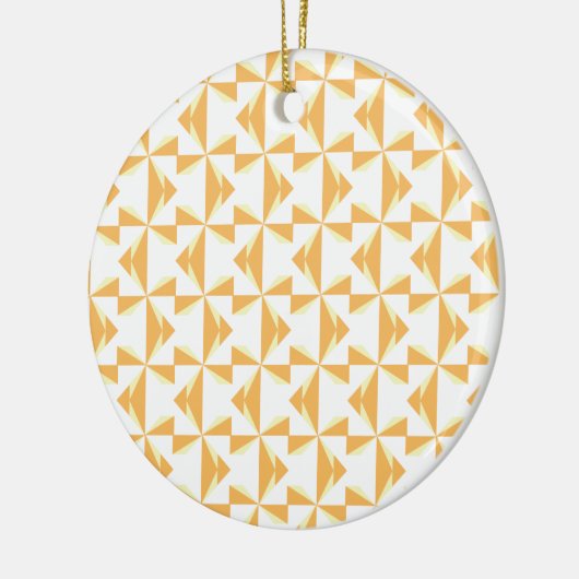 Pumpkin Pinwheels Keramisch Ornament (Links)