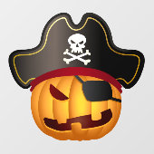 Pumpkin Pirate Raamsticker (Vel)
