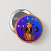 Pumpkin Pirate Ronde Button 5,7 Cm (Voorkant /achterkant)