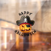 Pumpkin Pirate Window Cling personaliseren Raamsticker (Vel 2)