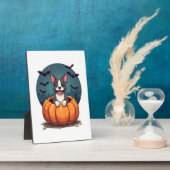 Pumpkin Pitbull Smile Fotoplaat (Zijkant)