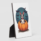 Pumpkin Pitbull Smile Fotoplaat (Zijkant)