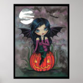 Pumpkin Pixie Halloween Cute Vampire Poster (Voorkant)