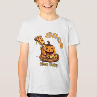 Pumpkin Pizza Party - Grappig Halloween Food Desig Tri-Blend Shirt