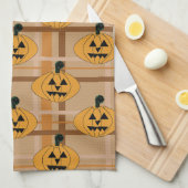 Pumpkin Plaid Theedoek (Quarter Fold)