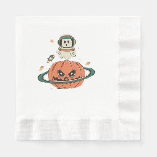 Pumpkin Planet Servet (Voorkant)