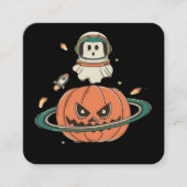 Pumpkin Planet Vierkante Visitekaartje (Voorkant)