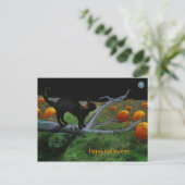 Pumpkin-pleister, Happy Halloween Briefkaart (Staand voorkant)