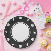 Pumpkin-pleister in Bord met zwart papier (Feest)