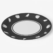 Pumpkin-pleister in Bord met zwart papier (Gekanteld)