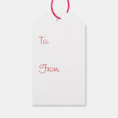 Pumpkin-pleister in Cherry Gift Label Cadeaulabel (Achterkant)