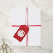 Pumpkin-pleister in Cherry Gift Label Cadeaulabel (Met Touw)