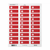 Pumpkin-pleister in Cherry Return-adreslabel Etiket (Full Sheet)