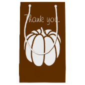 Pumpkin-pleister in Chocolate Gift Bag Klein Cadeauzakje (Voorkant)