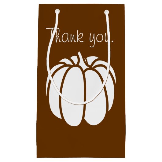 Pumpkin-pleister in Chocolate Gift Bag Klein Cadeauzakje (Voorkant)