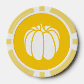 Pumpkin-pleister in geel poker chips (Voorkant)