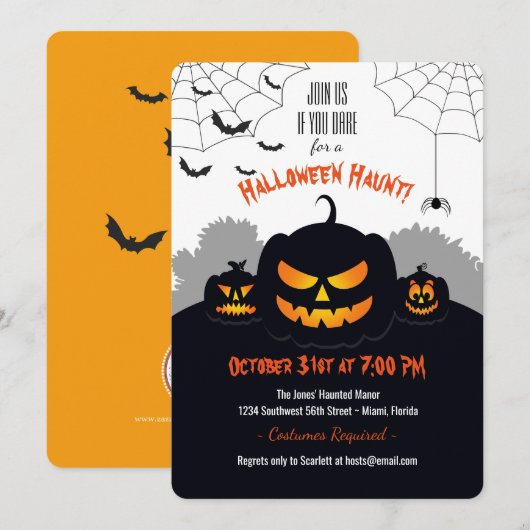 Pumpkin-pleister Kaart (Voorkant / Achterkant)