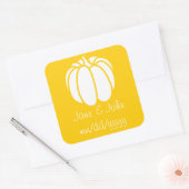 Pumpkin-pleister op gele sticker (Envelop)