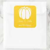Pumpkin-pleister op gele sticker (Tas)