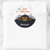 Pumpkin-pleister Ronde Sticker (Tas)