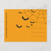 Pumpkin-pleister Uitnodiging Briefkaart (Achterkant)