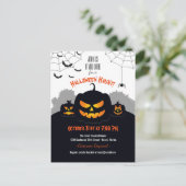 Pumpkin-pleister Uitnodiging Briefkaart (Staand voorkant)