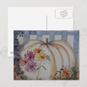 Pumpkin-postkaart voor waterverf briefkaart (Voorkant / Achterkant)