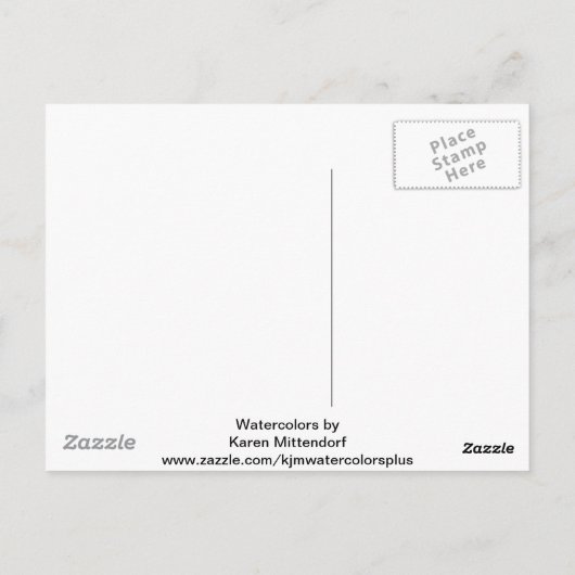 Pumpkin-postkaart voor waterverf briefkaart (Achterkant)