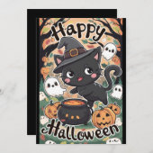 Pumpkin Potion Happy Halloween Feestdagenkaart (Voorkant / Achterkant)