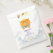 Pumpkin Princess Carriage Wildflowers Verjaardag Bedankzakje (Gezegeld)