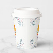 Pumpkin Princess Carriage Wildflowers Verjaardag Papieren Bekers (Rechts)