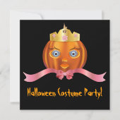 Pumpkin Princess Halloween Kaart (Voorkant)