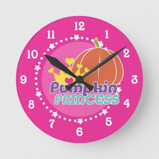 Pumpkin Princess Ronde Klok (Voorkant)