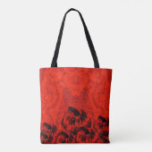 Pumpkin Print Halloween Sinaasappel Tote Bag (Achterkant)