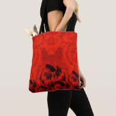 Pumpkin Print Halloween Sinaasappel Tote Bag (Dichtbij)
