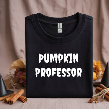 Pumpkin Professor witte typografie