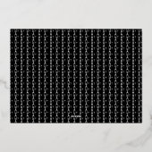 "Pumpkin Prowl" Halloween Typografie Folie Uitnodiging (Achterkant)