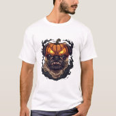 Pumpkin Pug Curse - Bezeten Halloween Horror Dog T-shirt (Voorkant)