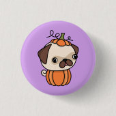 Pumpkin Puppy Ronde Button 3,2 Cm (Voorkant)