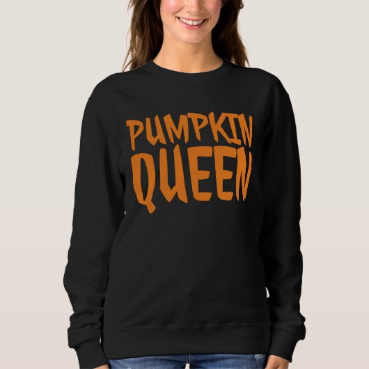 Pumpkin Queen Cute Fall Autumn Trui (Voorkant)