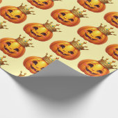 Pumpkin Queen feestelijk inpakpapier (Hoek)