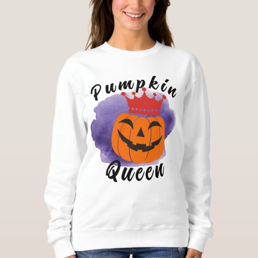 Pumpkin Queen Halloween Hoodie Sweatshirt Design (Voorkant)
