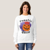 Pumpkin Queen Halloween Hoodie Sweatshirt Design (Voorkant volledig)
