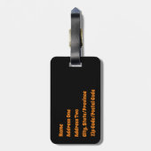 Pumpkin Rain Bagagelabel (Achterkant verticaal)