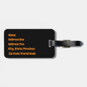 Pumpkin Rain Bagagelabel (Achterkant horizontaal)