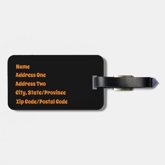 Pumpkin Rain Bagagelabel (Achterkant horizontaal)