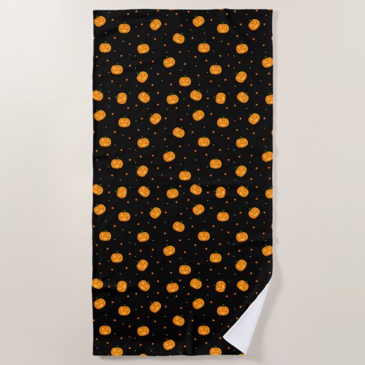 Pumpkin Rain Beach Towel Strandlaken (Voorkant)