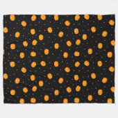 Pumpkin Rain Fleece Blanket (Voorkant (Horizontaal))