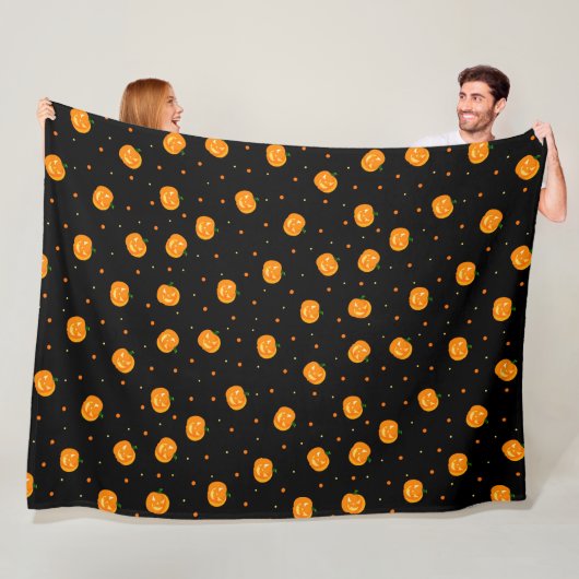Pumpkin Rain Fleece Blanket Deken (In situ)